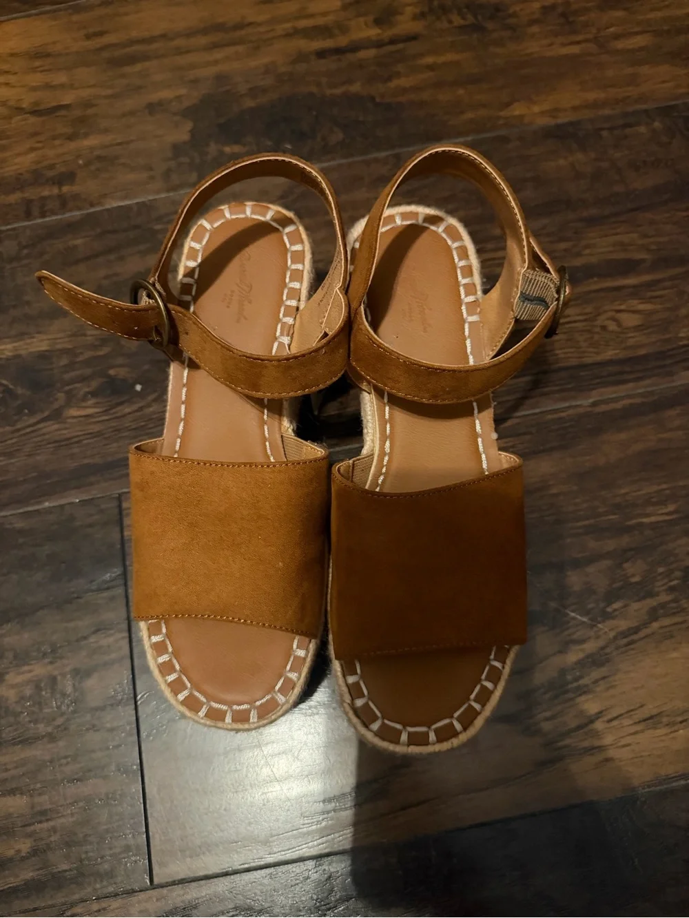 Universal Thread Tan Espadrille Wedge Sandals